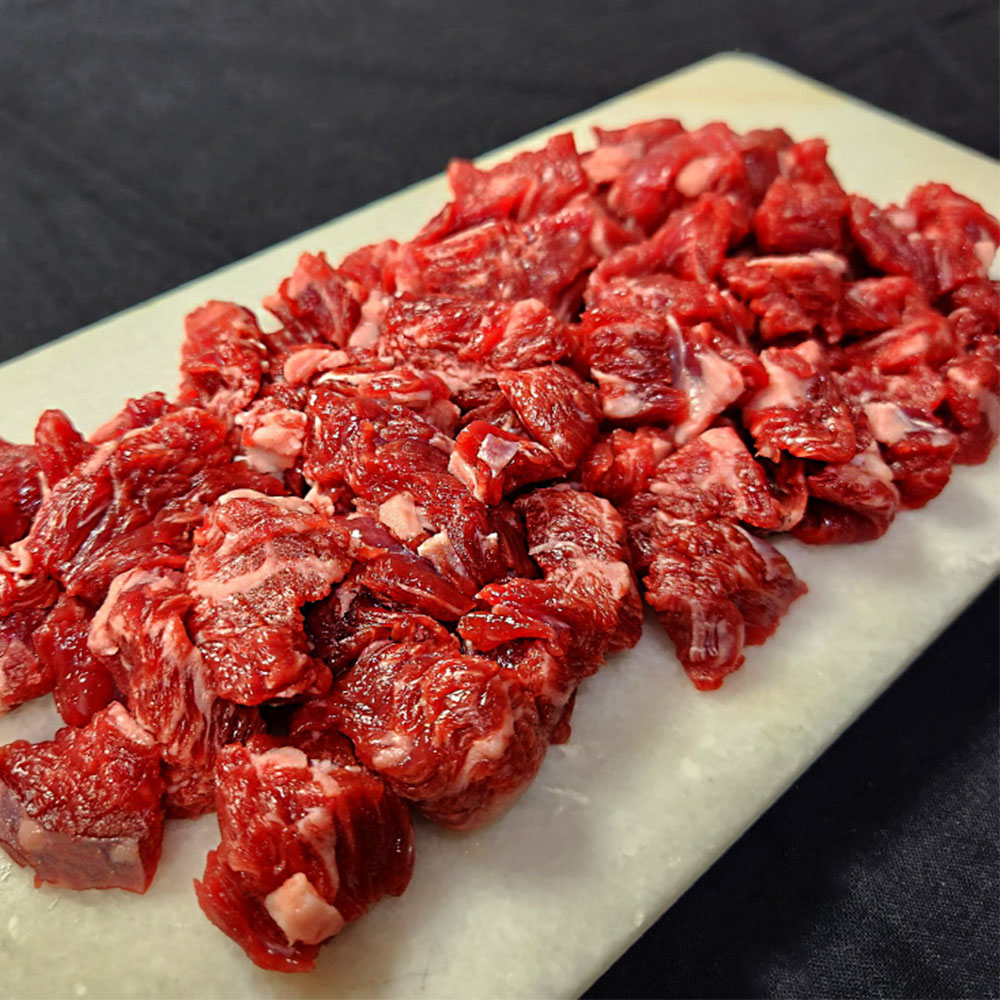 프리미엄 한우 1++투쁠러스 국거리 300g 500g 1kg 대표이미지 섬네일
