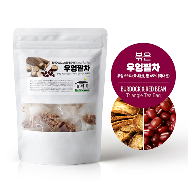 늘해찬 국내산 볶은 우엉팥차 삼각티백 (1g x 50티백)