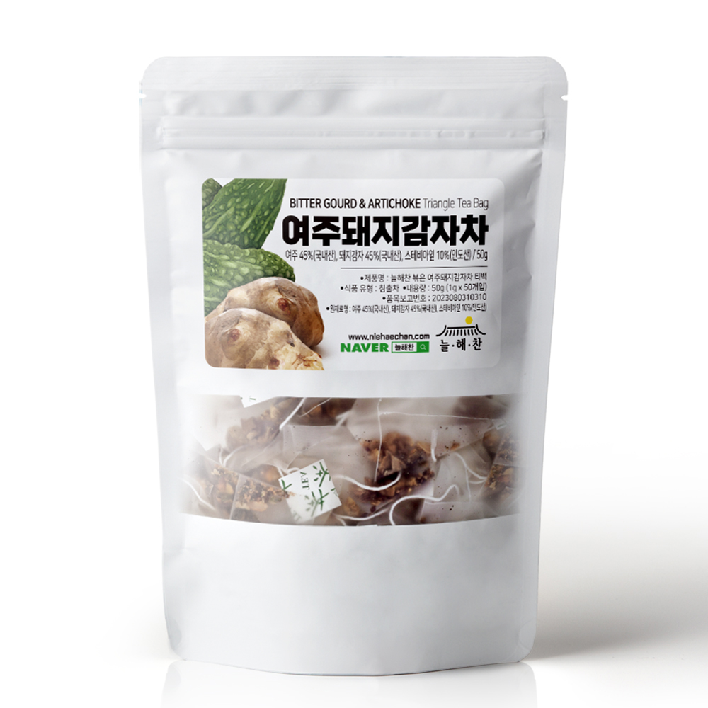 늘해찬 볶은 여주돼지감자차 삼각티백 (1g x 50티백)