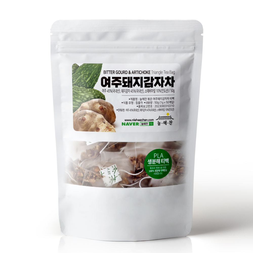 늘해찬 볶은 여주돼지감자차 삼각티백 (1g x 50티백)