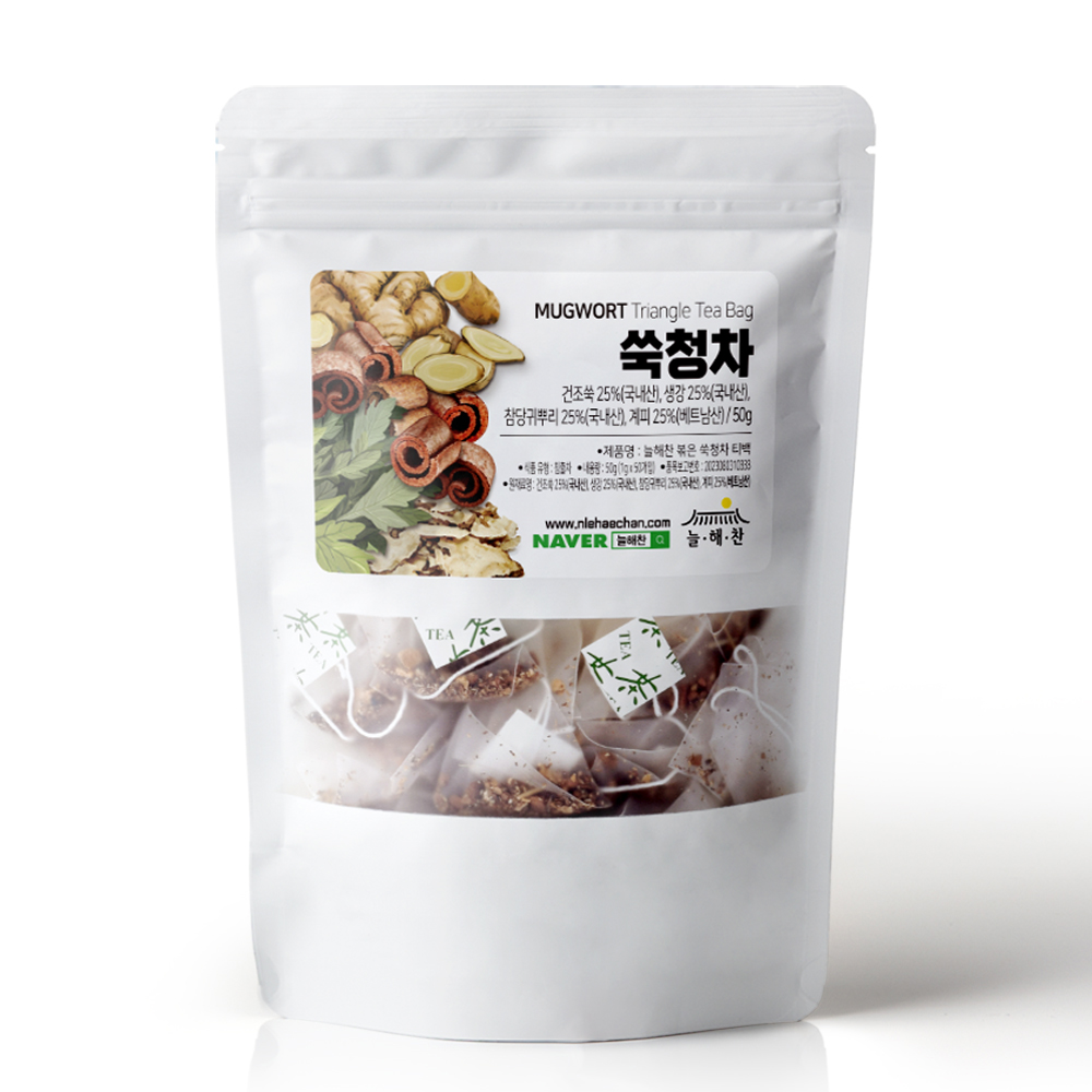 늘해찬 볶은 쑥청차 삼각티백 (1g x 50티백)