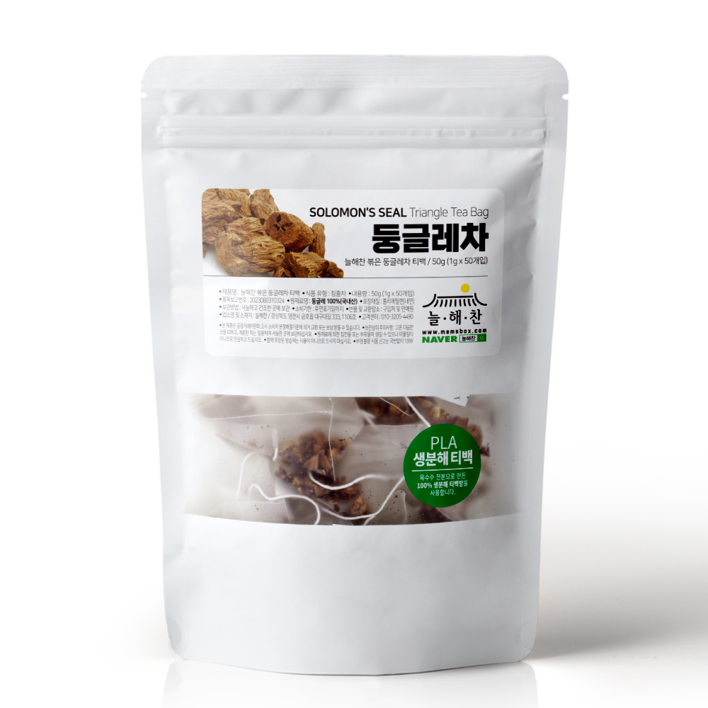 늘해찬 국내산 볶은 둥굴레차 삼각티백 (1g x 50티백)