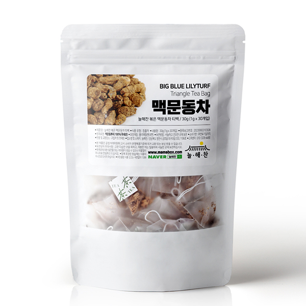 늘해찬 국내산 볶은 맥문동차 삼각티백 (1g x 30티백)