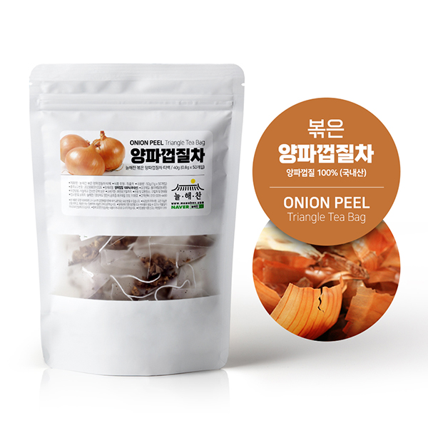 늘해찬 국내산 볶은 양파껍질차 삼각티백 (0.8g x 50티백)