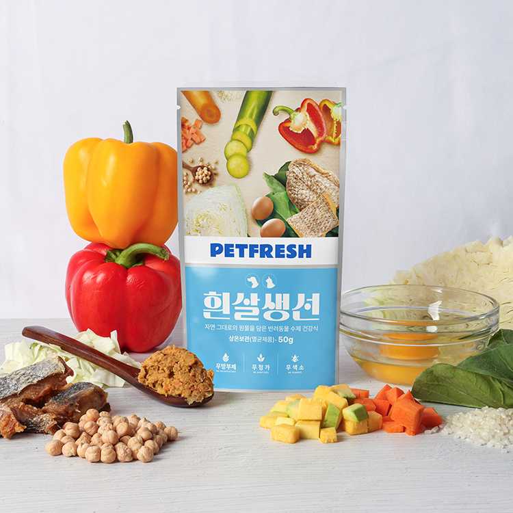 [펫] 프리미엄 반려동물 건강식 펫반 눈물/알레르기/신장췌장질환/아토피에 효과적인 무방부제 무첨가 케어 식단!