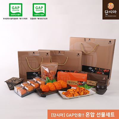 [단시아] GAP인증 청도 반건시&감말랭이 혼합 선물세트 대표이미지 섬네일