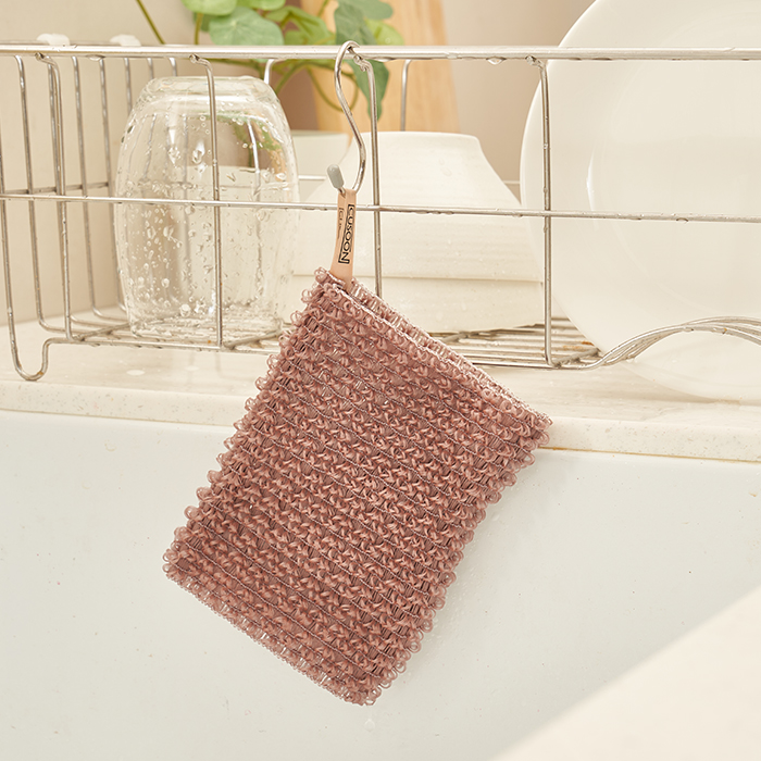 씨유순 구리 수세미 2종 세트-구리항균 그물망사 수세미 2P & 구리사 손잡이형 버블 수세미 2P