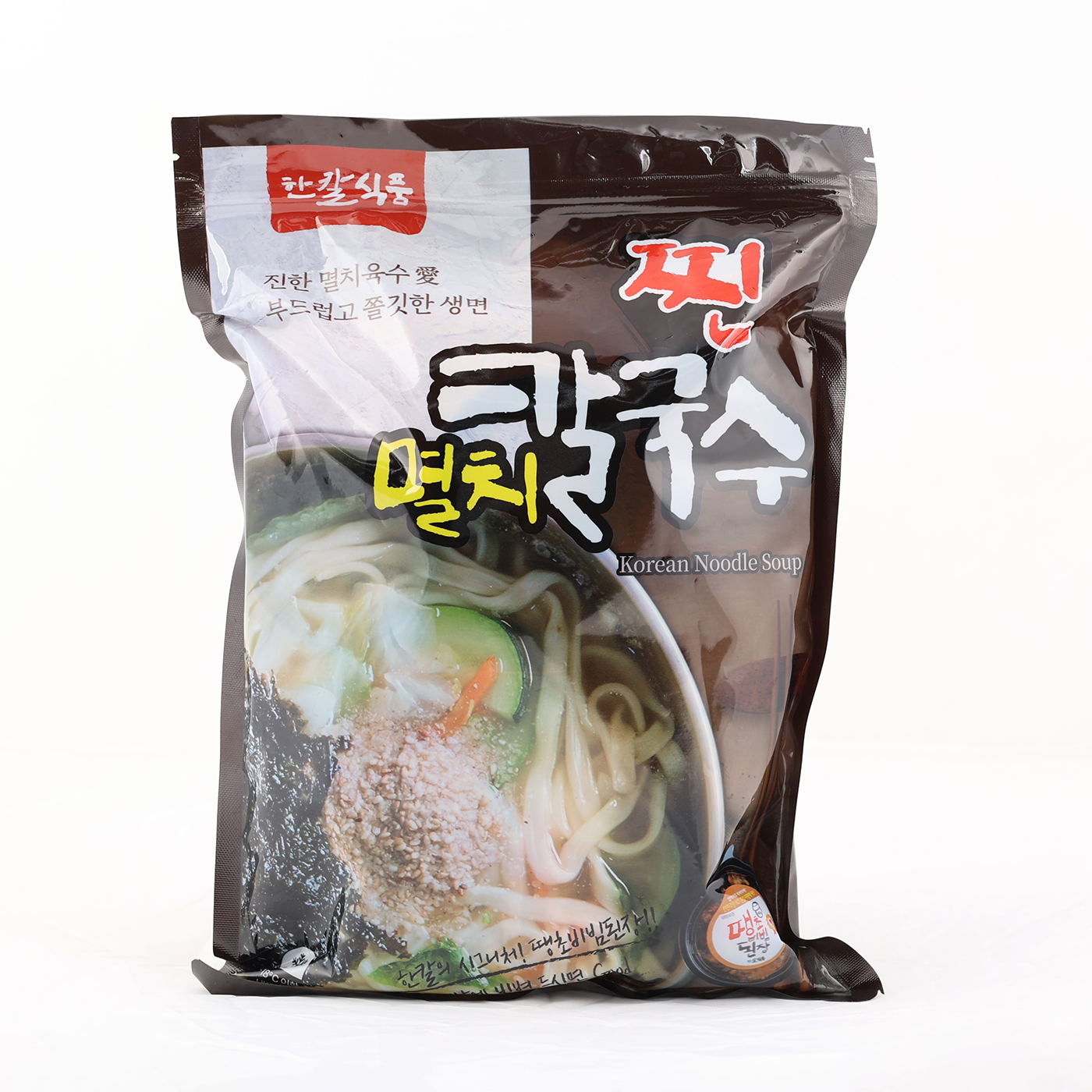 한칼 찐멸치 칼국수 밀키트 1270g 1인분 1팩+사은품 땡초비빔된장 40g