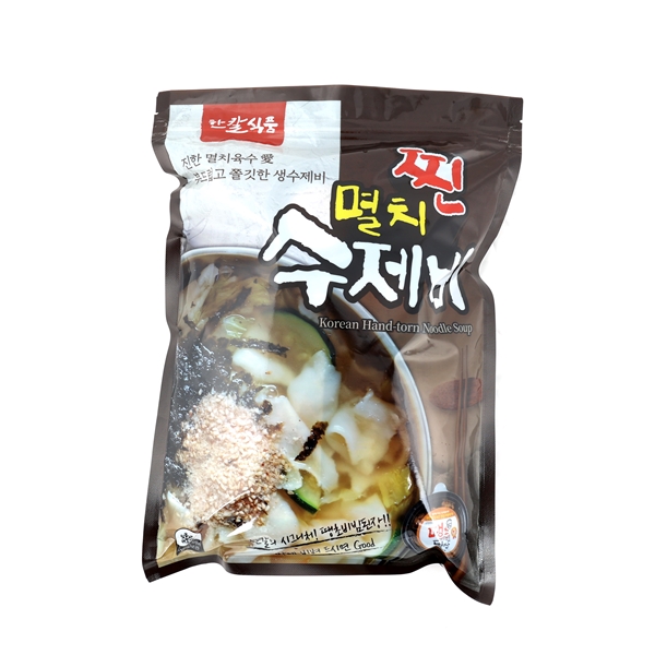 한칼 찐멸치 수제비 밀키트 1270g 1인분 1팩+사은품 땡초비빔된장 40g