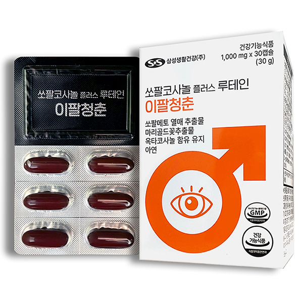 삼성생활건강 쏘팔코사놀 플러스 루테인 이팔청춘 1,000mg * 30캡슐 