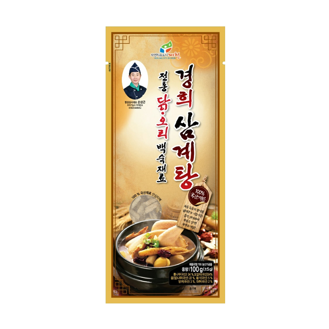 경희삼계탕 티백 전통 닭 오리 백숙재료 100g*3