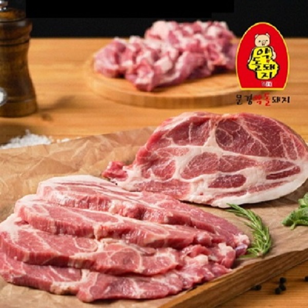 [문경약돌돼지] 구이용 목살 500g