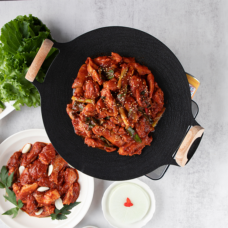 새잎 닭불고기 600g (야채 100g 포함) 국내산 닭다리살 닭갈비