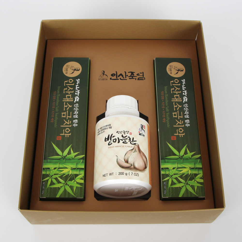 인산죽염 밭마늘환 치약 선물세트 6호