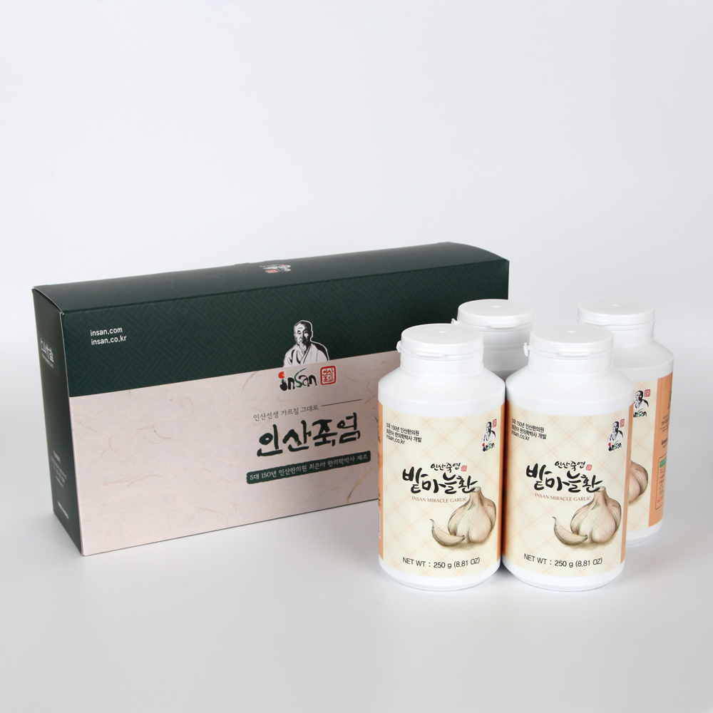 인산죽염 밭마늘환 선물세트 [250g 4개]