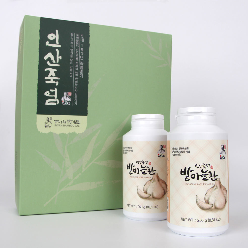 인산죽염 밭마늘환 선물세트 [250g 2개]