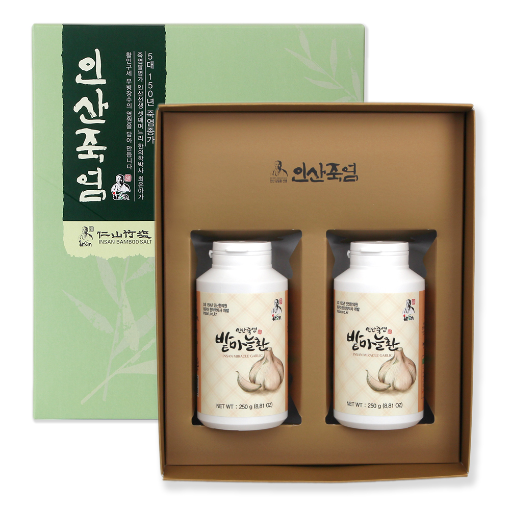 인산죽염 밭마늘환 선물세트 [250g 2개]