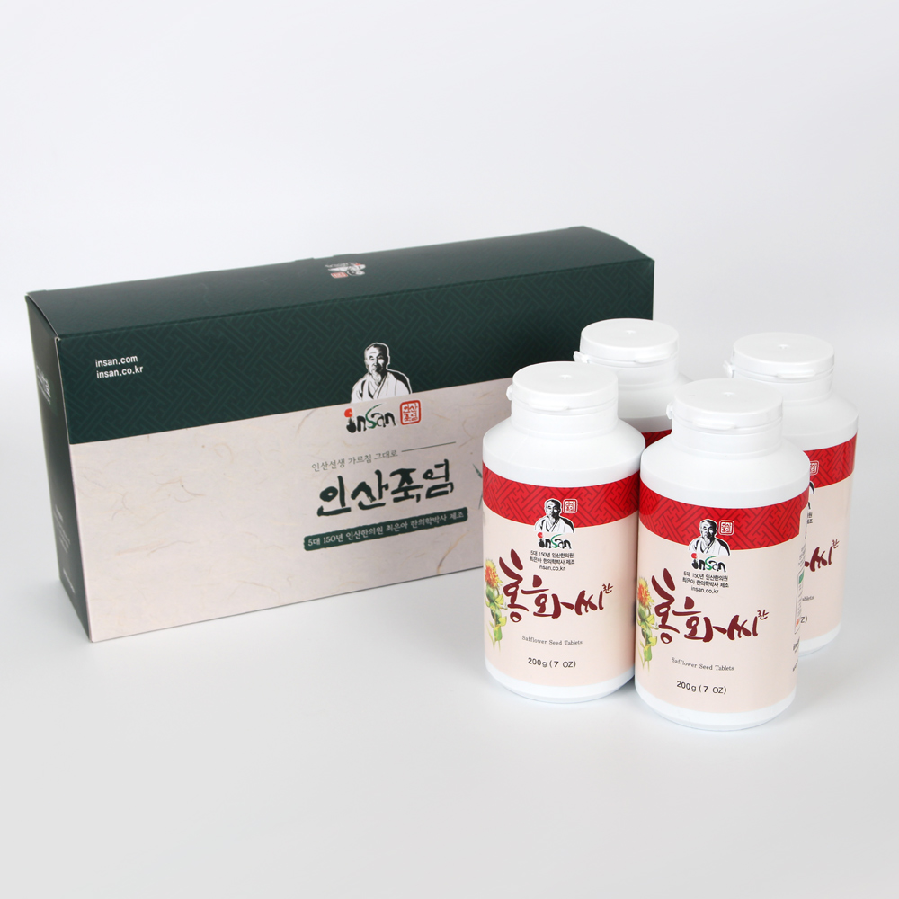 인산죽염 홍화씨환 선물세트 [200g 4개]