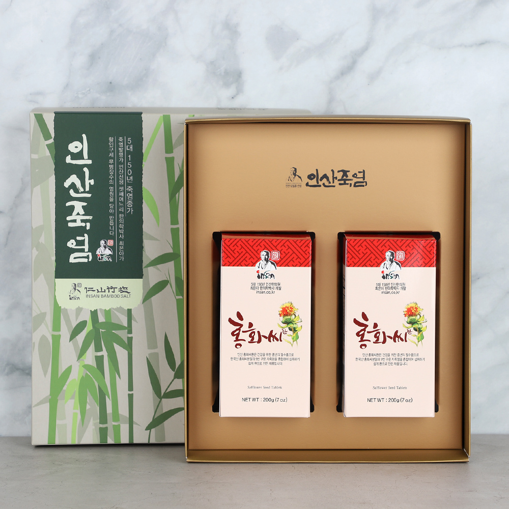 인산죽염 홍화씨환 선물세트 [200g 2개]