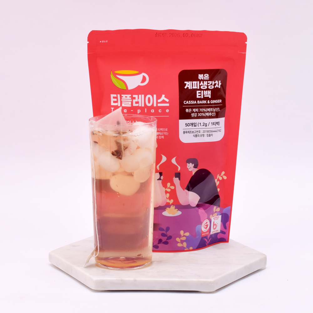 티플레이스 볶은 계피생강차 삼각티백(50EA)
