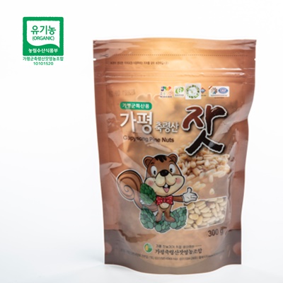 유기농 가평잣 황잣, 백잣 봉지 300g