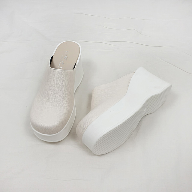 르티 국산 키높이 한복 웨딩 가보시 통굽 뮬 슬리퍼 9cm