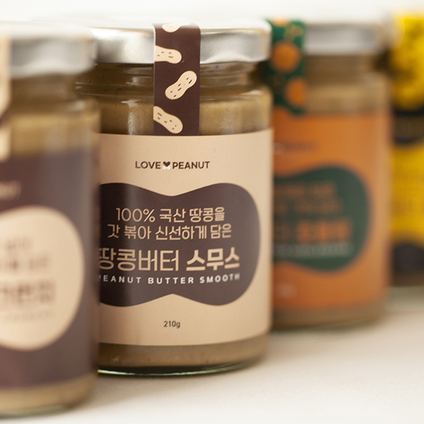 러브앤피넛 100% 국산 땅콩버터 210g / 3가지 맛 피넛버터