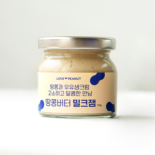 밀크잼 수제 밀크스프레드 피넛밀크잼 / 땅콩버터 밀크잼110g [원산지:국산]