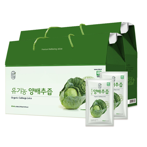 그린애 유기농양배추즙 90ml 30팩 1box