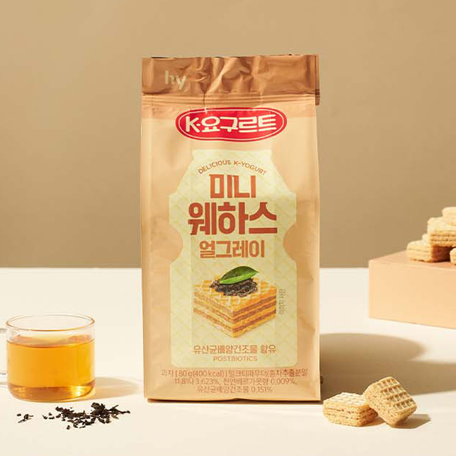 1+1 구성 한국야쿠르트 미니웨하스 80g(395 kcal) 요거트/얼그레이/그린티