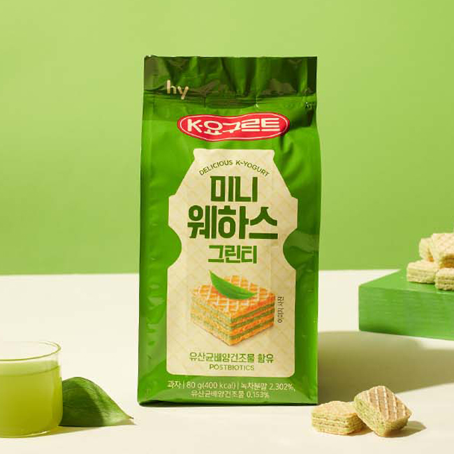 1+1 구성 한국야쿠르트 미니웨하스 80g(395 kcal) 요거트/얼그레이/그린티