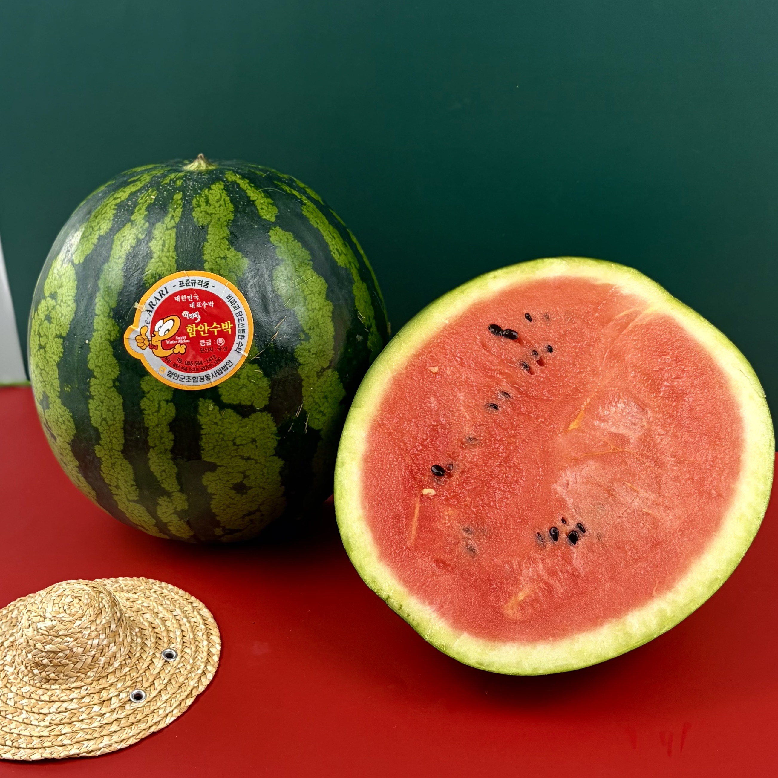 고당도 수박 함안 흑수박 하우스수박 꿀수박 3kg/4kg/5kg/6kg