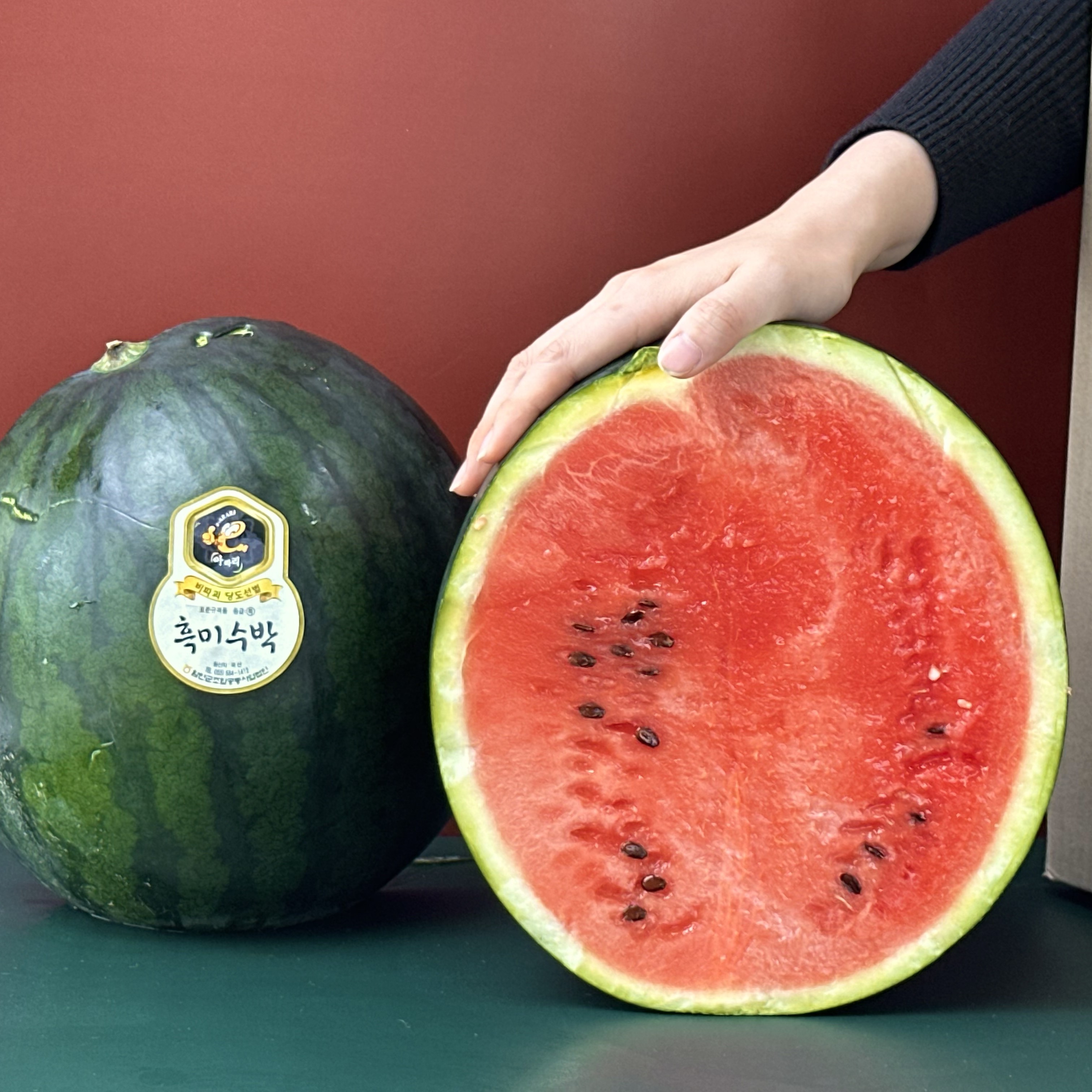 고당도 수박 함안 흑수박 하우스수박 꿀수박 3kg/4kg/5kg/6kg