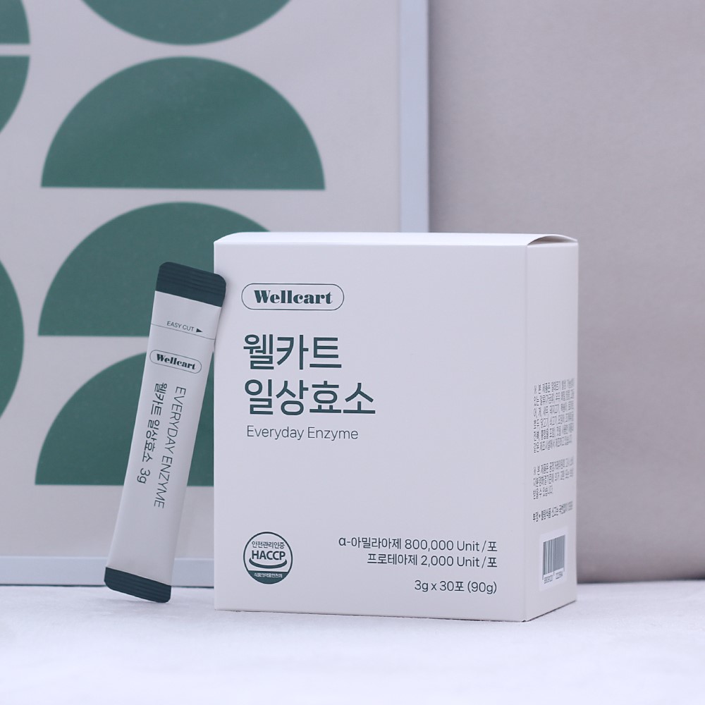 [선물하기] 웰카트 일상효소 녹차맛 Everyday Enzyme (3gx30포) 대표이미지 섬네일