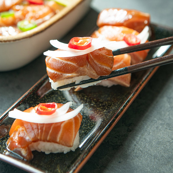 믿음게장 간장에 푹 빠진 생 연어장 1kg (500g x 2팩)