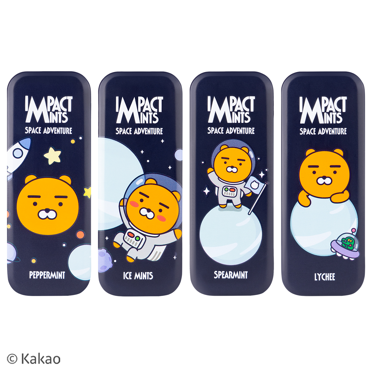 카카오 프렌즈 민트 캔디 스페이스어드벤처 임팩트 무설탕 사탕