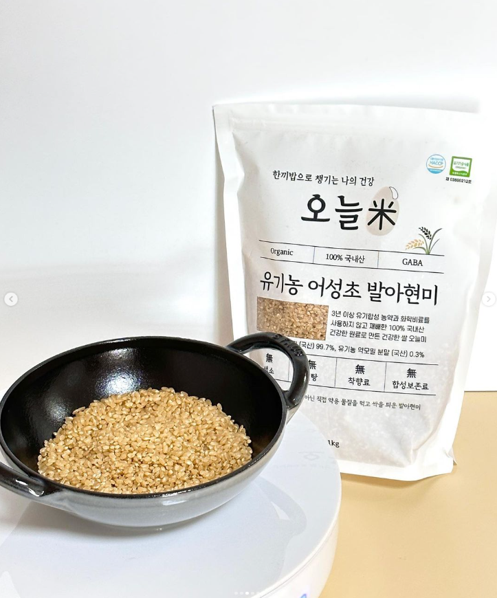 [정기배송] 오늘미 유기농 발아현미 3kg / 5kg 여주 어성초 자소엽 발아흑미