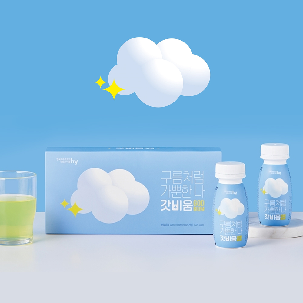 [HY한국야쿠르트] 구름처럼 가뿐한 나 갓비움 500ml (100ml x 5개입) 2025-12-27
