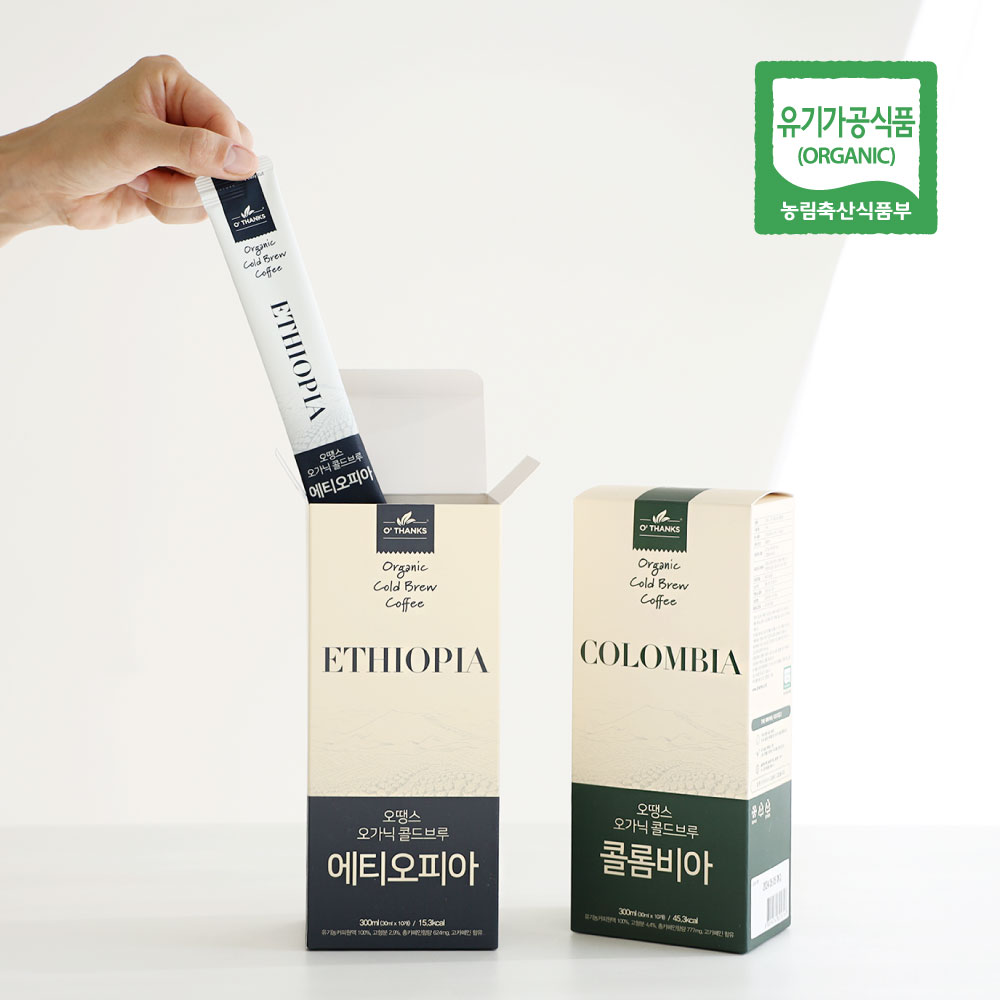 [정기배송] 오땡스 오가닉 콜드브루 스틱 커피 300ml (30mlx10입)