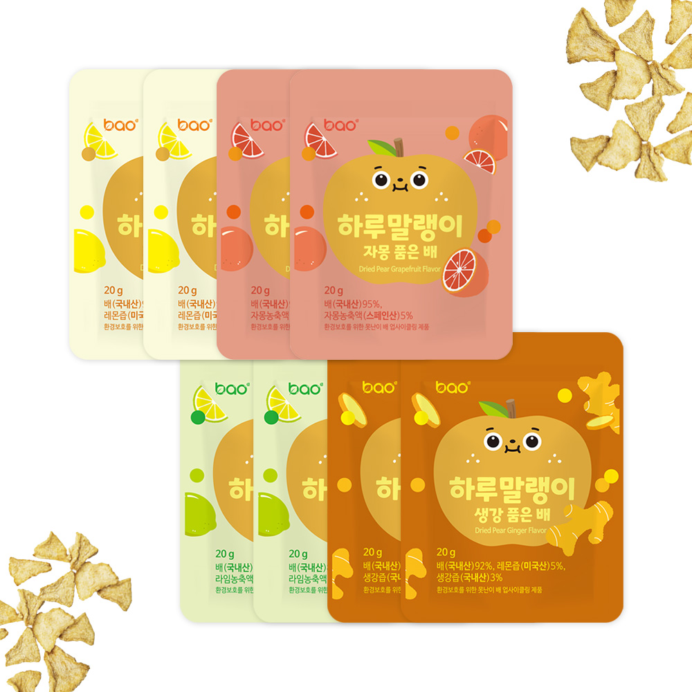 새콤달콤 배말랭이 하루말랭이 4종 세트