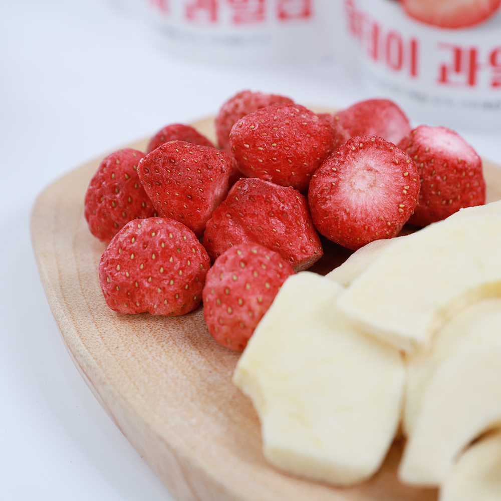 퓨어잇 올데이 동결건조 과일칩 사과딸기칩 과일100%