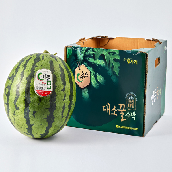 [유명산지]GAP 다올찬수박8kg미만(7~8kg)