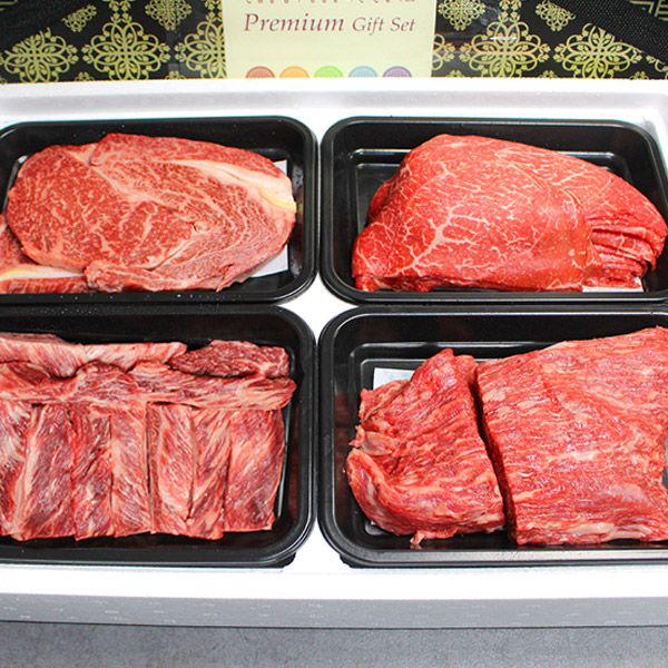 [한성가횡성한우]정품 횡성한우 원뿔등급 명작세트 9호 800g(등심 200g,갈비살 200g,불고기용 200g,국거리용 200g)