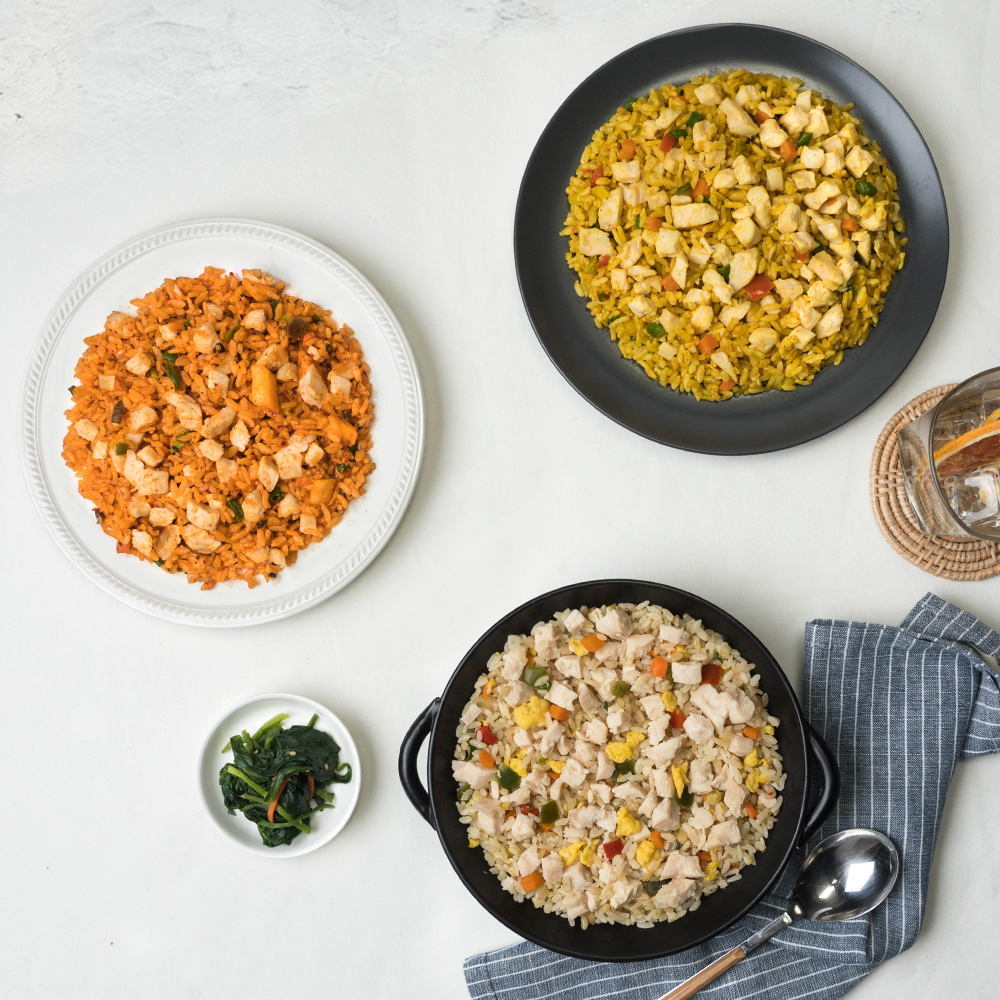 굿스푼 닭가슴살 볶음밥 9종 6팩 도시락 대용량 벌크업 헬스 단백질 식단