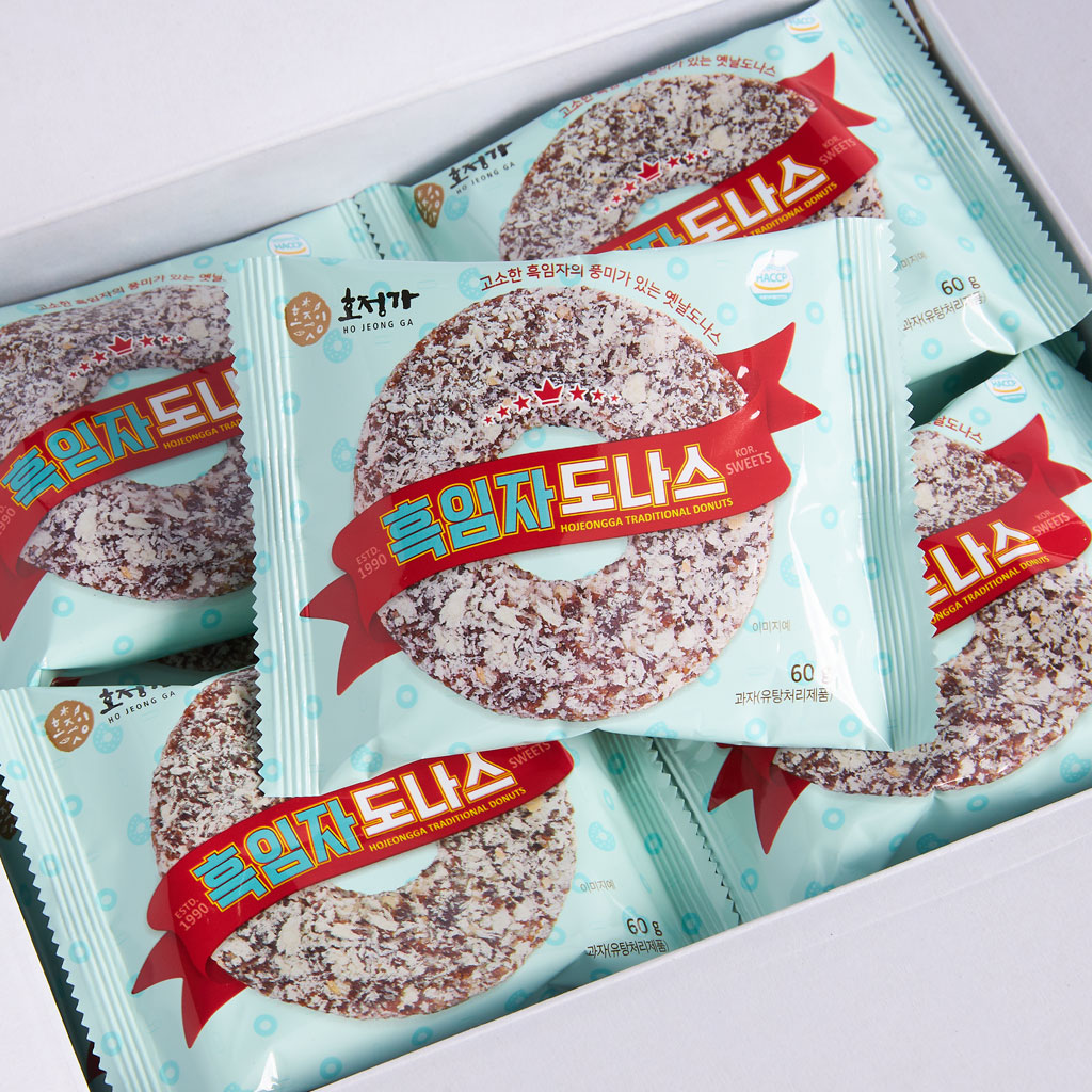 호정가 흑임자도나스 (16개입) / 고소한 풍미의 달콤 촉촉한 옛날과자