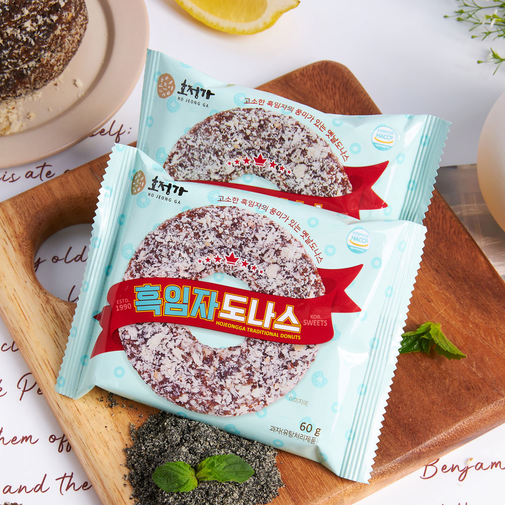 호정가 흑임자도나스 (16개입) / 고소한 풍미의 달콤 촉촉한 옛날과자