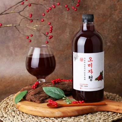 오미자 효능 오미자청 오미자차 오미자원액 오미자엑기스 에이드 1000ml 대표이미지 섬네일