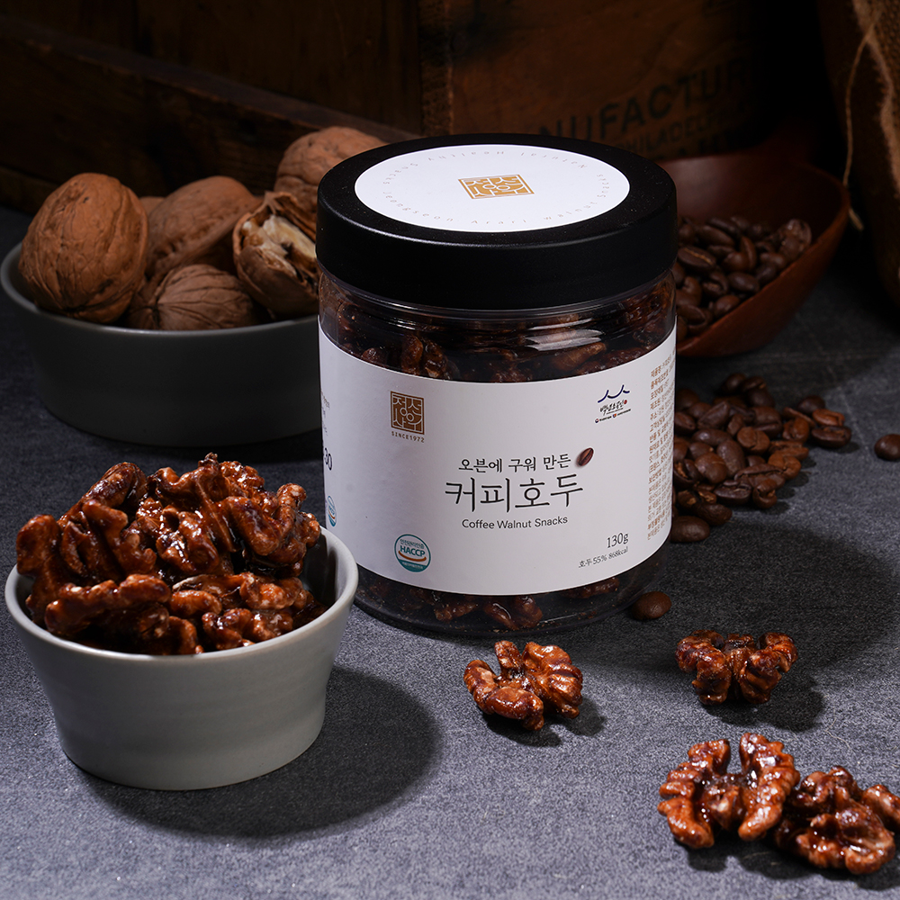 은은한 커피향의 수제 호두정과 130g
