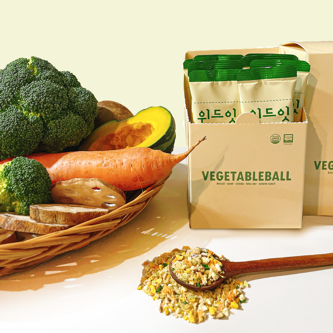 위드잇 동결 건조 유기농 야채볼 3.5g (12 / 24개입)