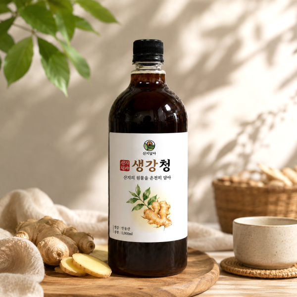 생강청 수제 생강차 국내산 생강진액 생강효능 1000ml